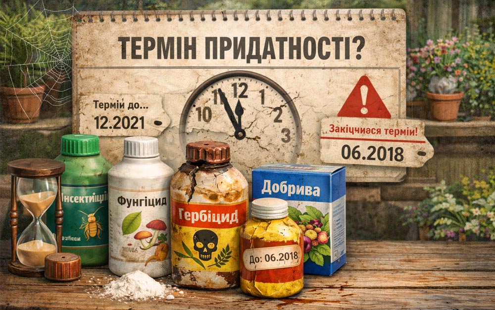 Термін придатності садової хімії