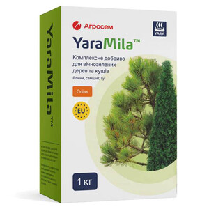 Добриво YaraMila для вічнозелених дерев, кущів Осінь